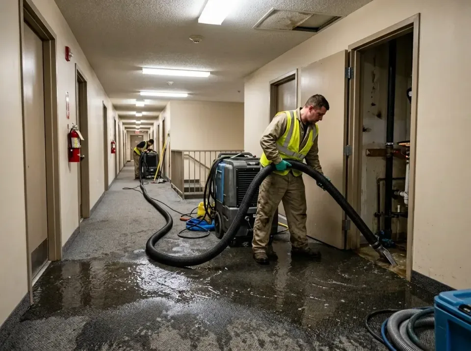 multi-unit-apartment-hallway-f-005 — frequently asked questions, Emergency Burst Pipe Water Extraction & Removal in Okauchee…